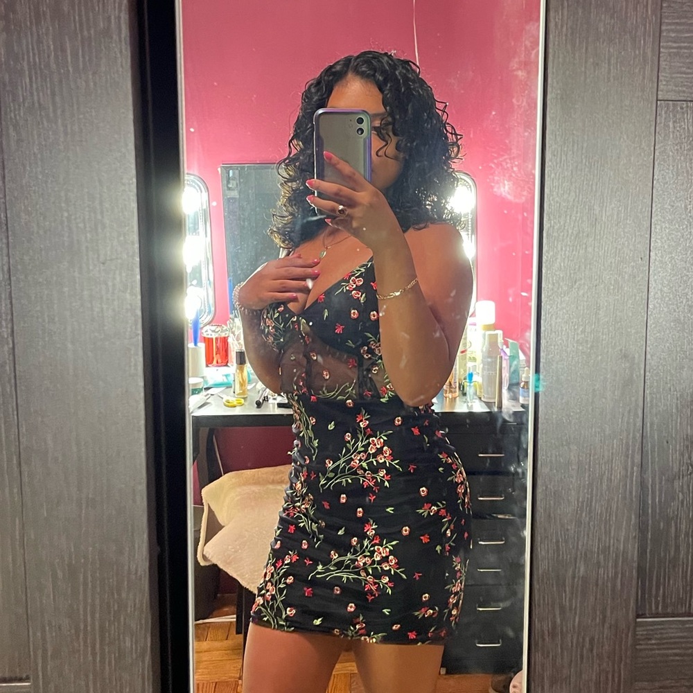 Misguided floral dress